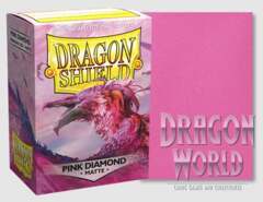 Standard Sleeves - Pink Diamond Matte - 100CT - Dragon Shield